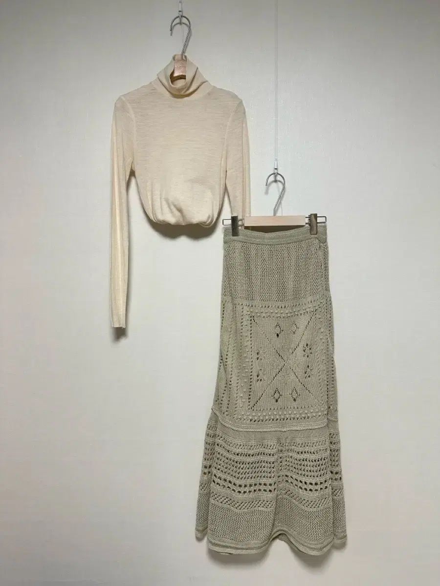 TIME タイム 21 かぎ針編みニット マーメイド スカート