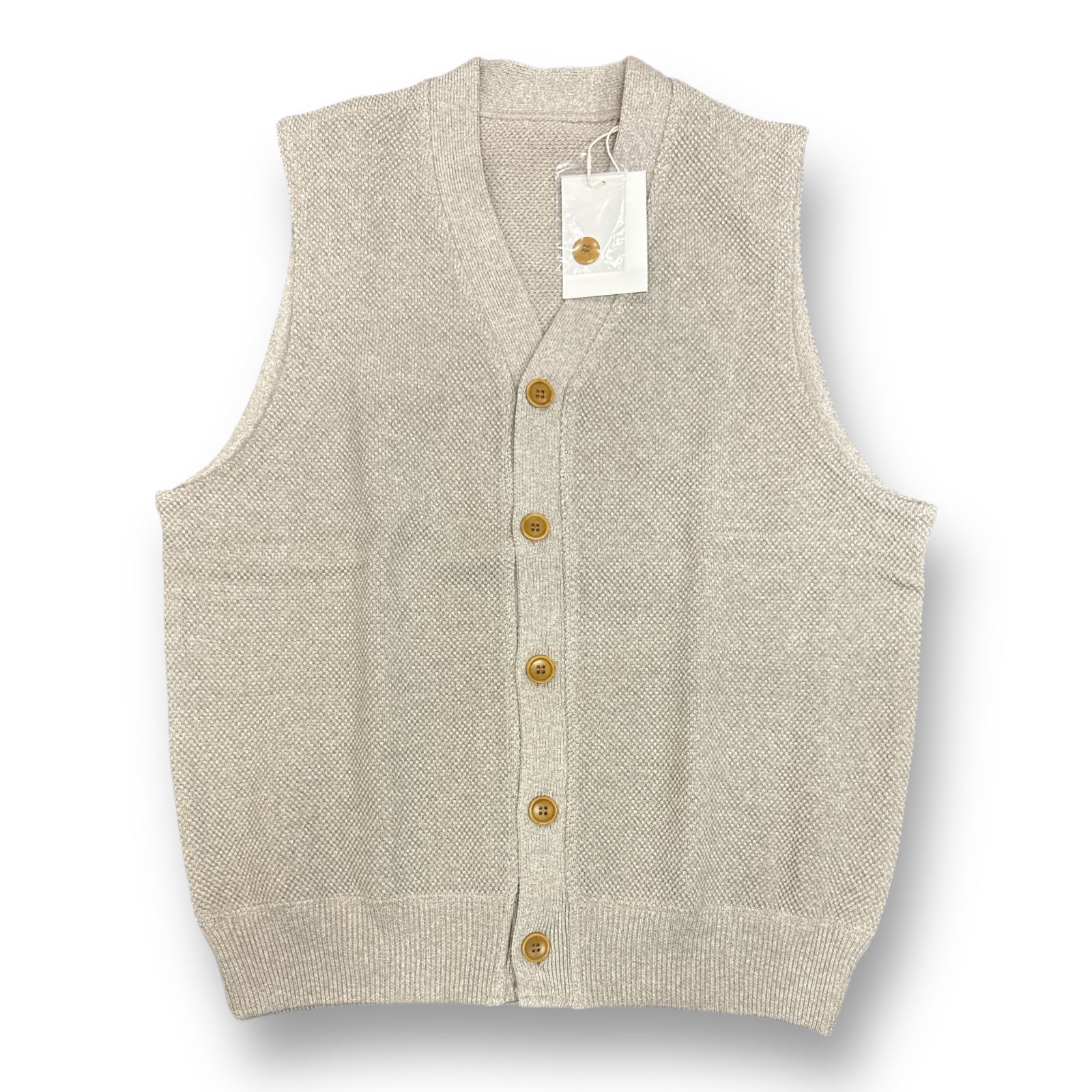 定価18700円 新品 crepuscule 23SS MOSS STITCH V/N VEST ニット