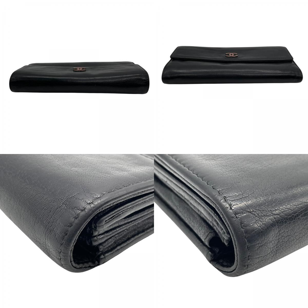 CHANEL シャネル ココマーク ラッキーフラワー クローバー 二つ折り 長  