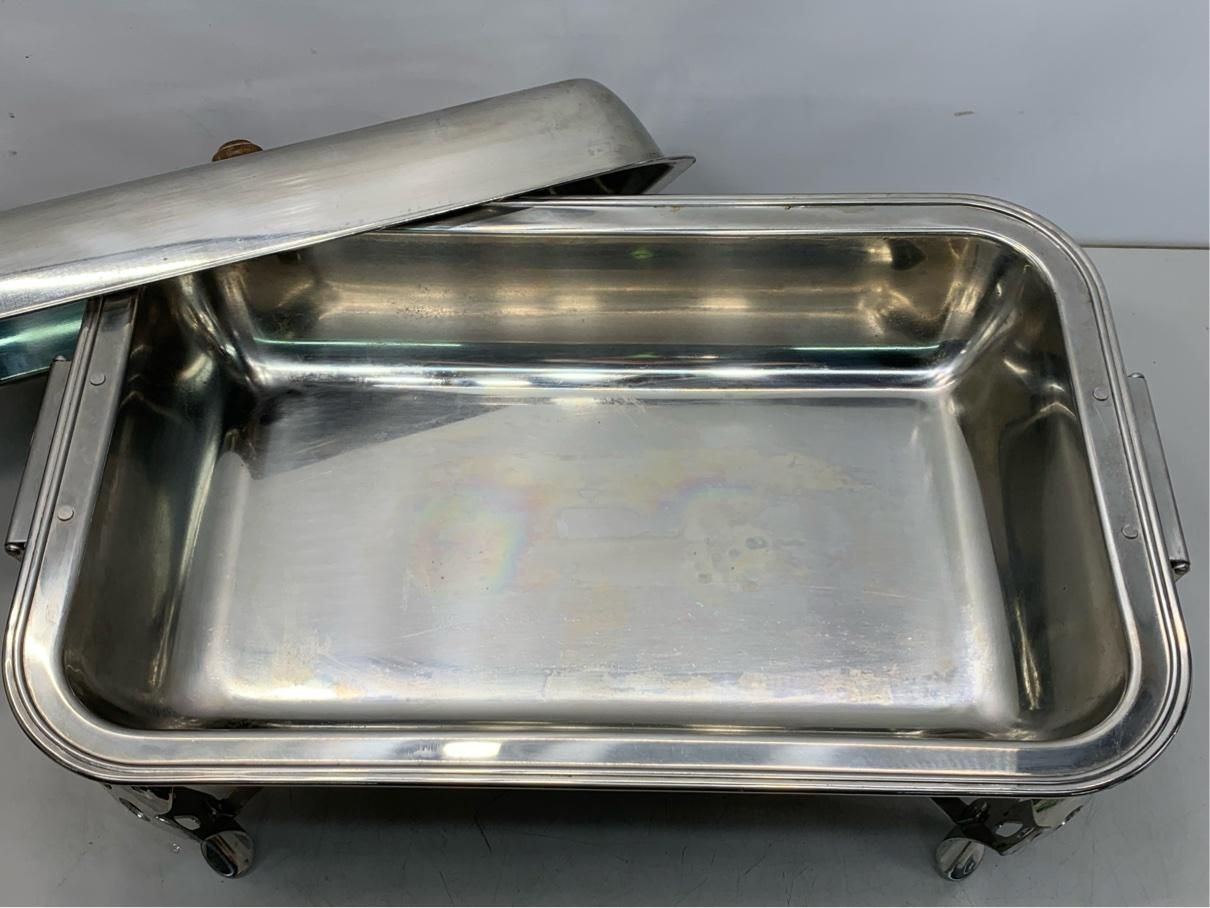 チェーフィングディッシュ YUKIWA ユキワ ビュッフェ パーティー ステンレス製 スタンド 業務用 A9759B12