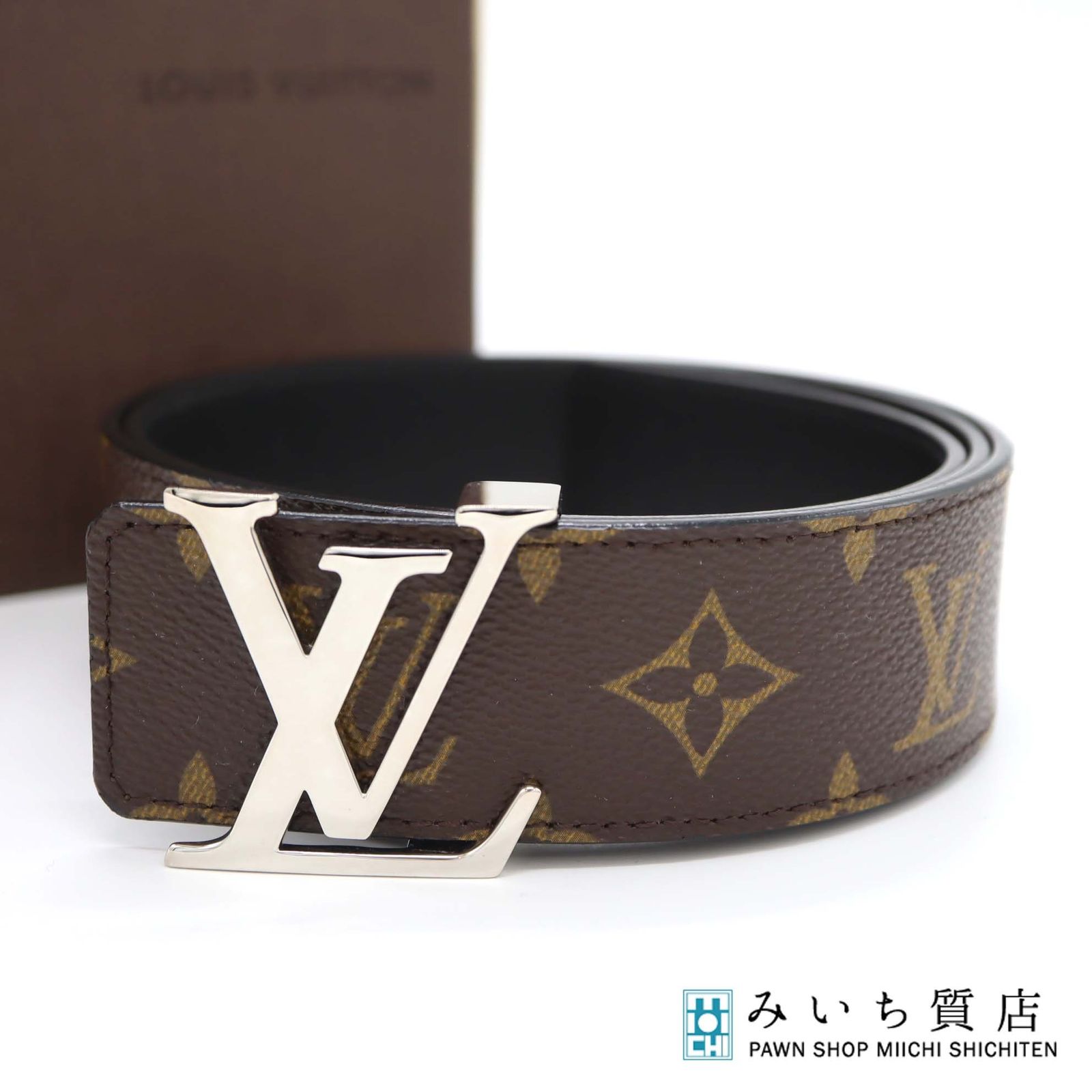 LOUIS VUITTON LV ルイヴィトン ベルト M9821 85|34 モノグラム サンチュール ブラウン系 服飾小物 eco1618