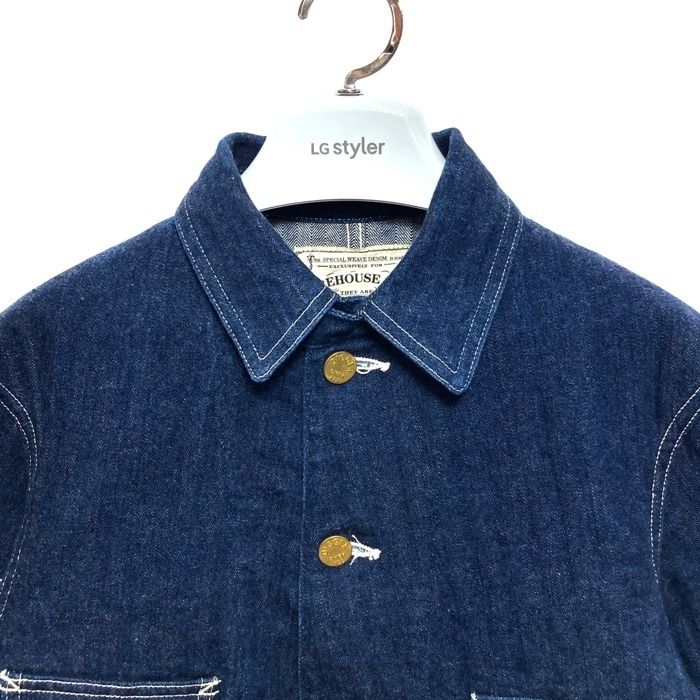 ☆WAREHOUSE ウエアハウス Lot2165 INDIGO HERRINGBONE COVERALL