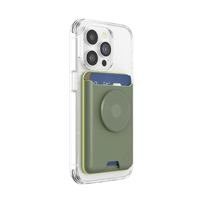 黄緑 MagSafe ポップウォレット+ 黄緑 MagSafe ポップウォレット - ポップソケッツ (PopSockets