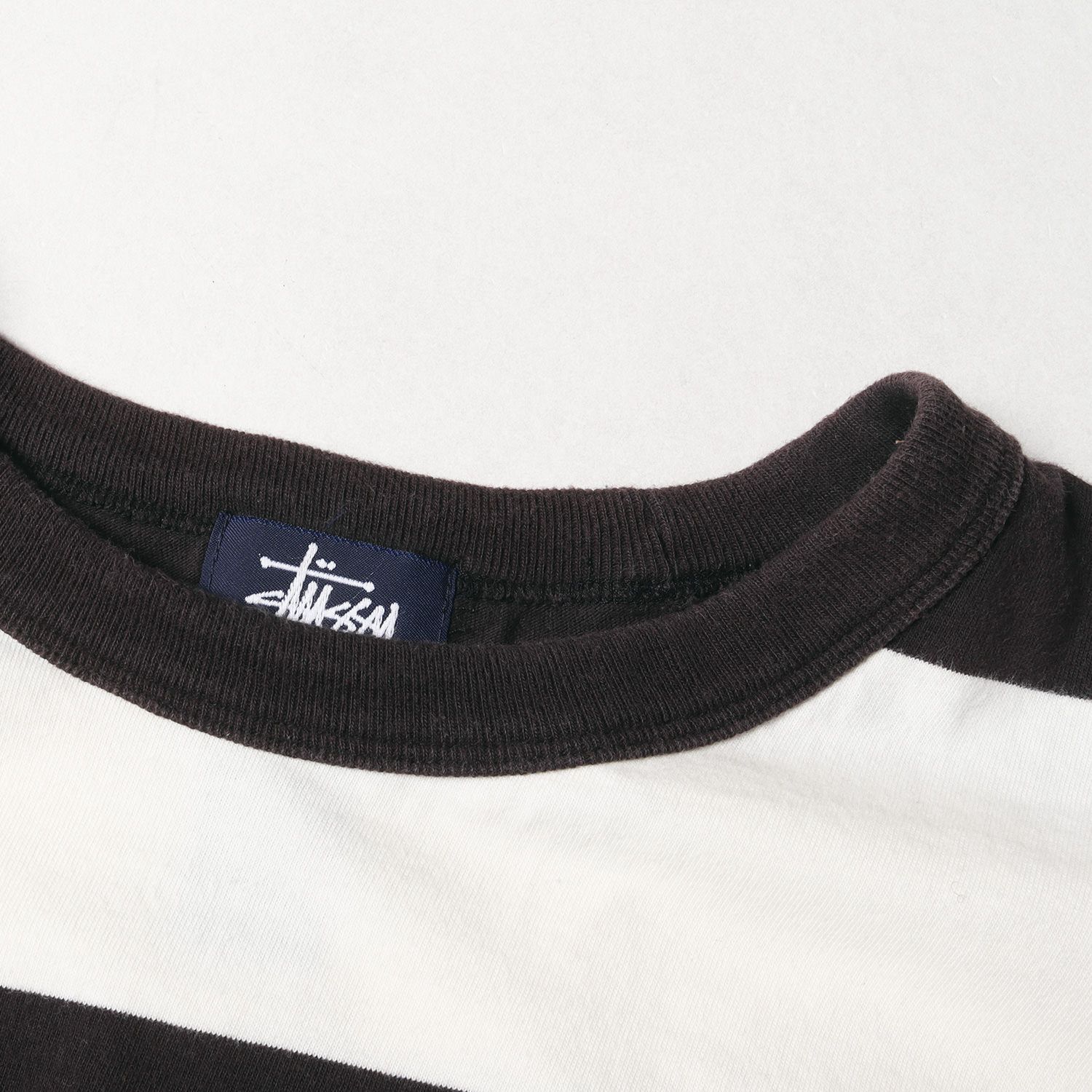 STUSSY ステューシー Tシャツ サイズ:M 00s ワイドボーダー ロング 