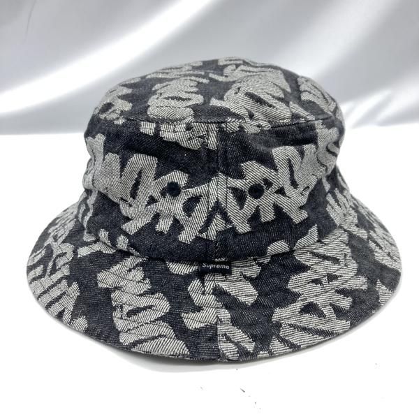 SUPREME Fat Tip Jacquard Denim Crusher サイズS|M デニム ジャガード クラッシャーハット シュプリーム 19 240019502821