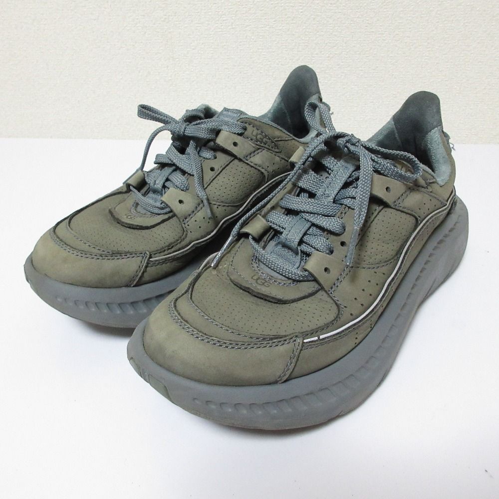 UGG アグ CA805 V2 NUBUCK ヌバック ボリュームソール ローカット スニーカー 1127111 23cm カーキ レディース 古着