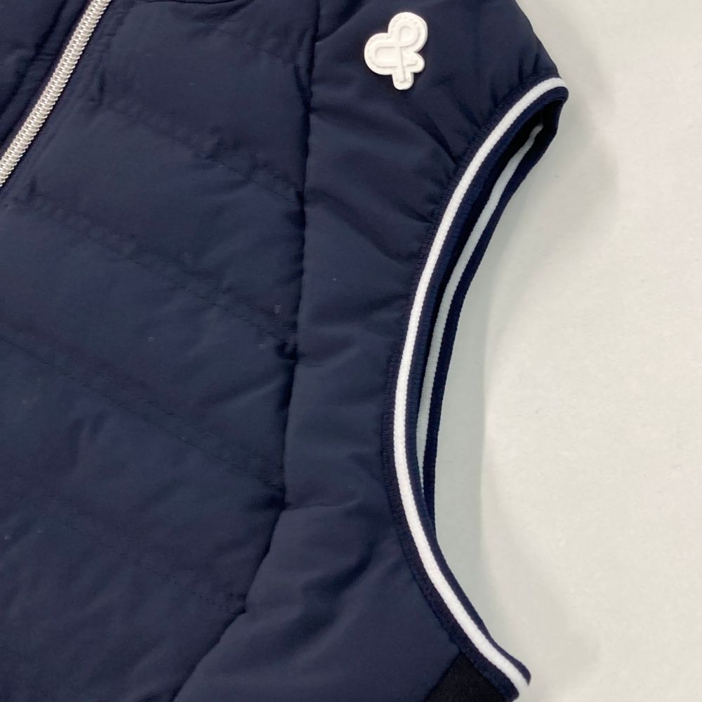 サイズ：L AND PER SE アンパスィ 中綿 ノースリーブ ジップワンピース