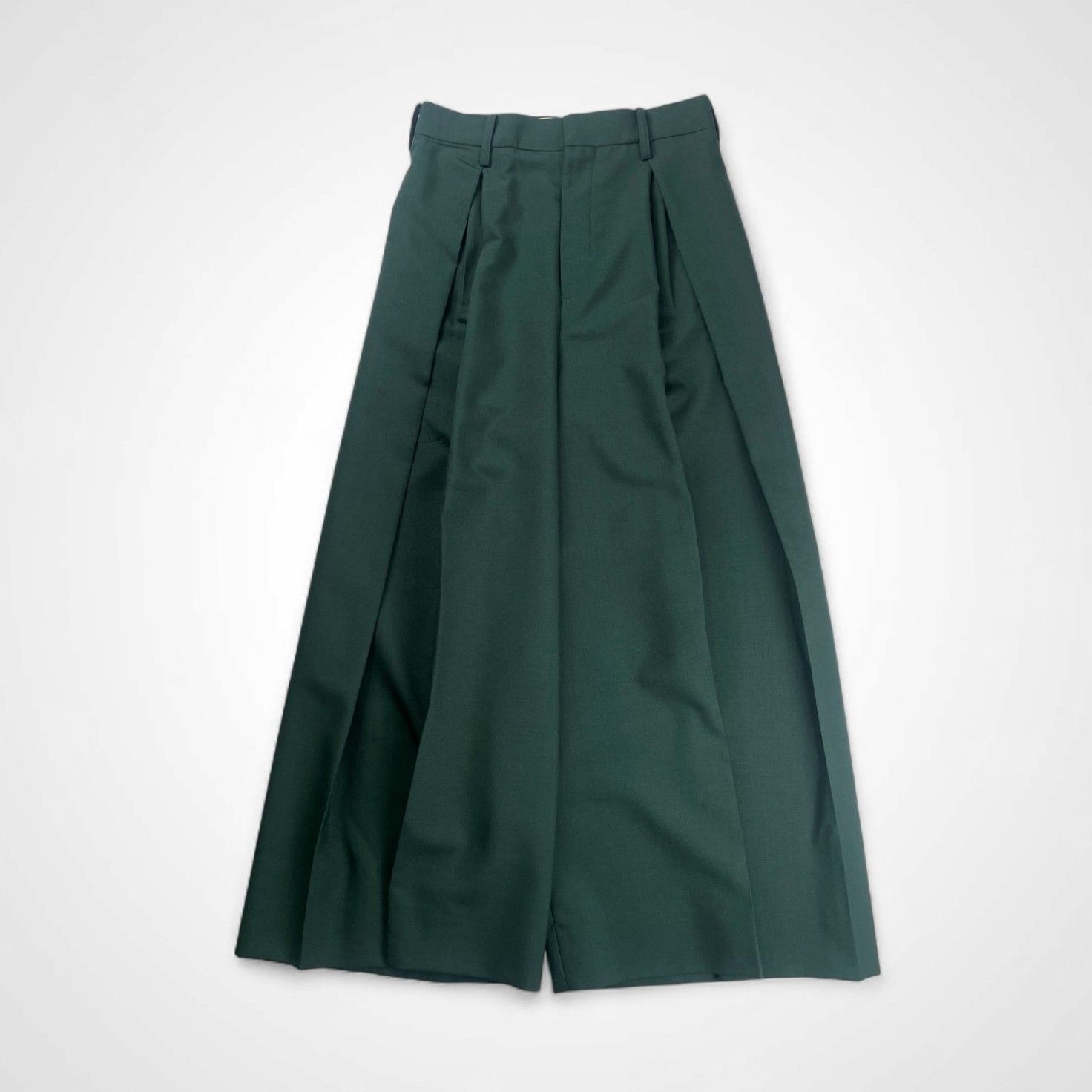 beautiful people ビューティフル ピープル | tropical wool mohair three tuck widepants 参考定価 41 000 tax SIZE 34