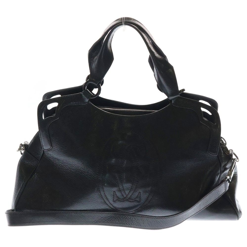 カルティエ CARTIER マルチェロSM ショルダーバッグ レザー ブラック