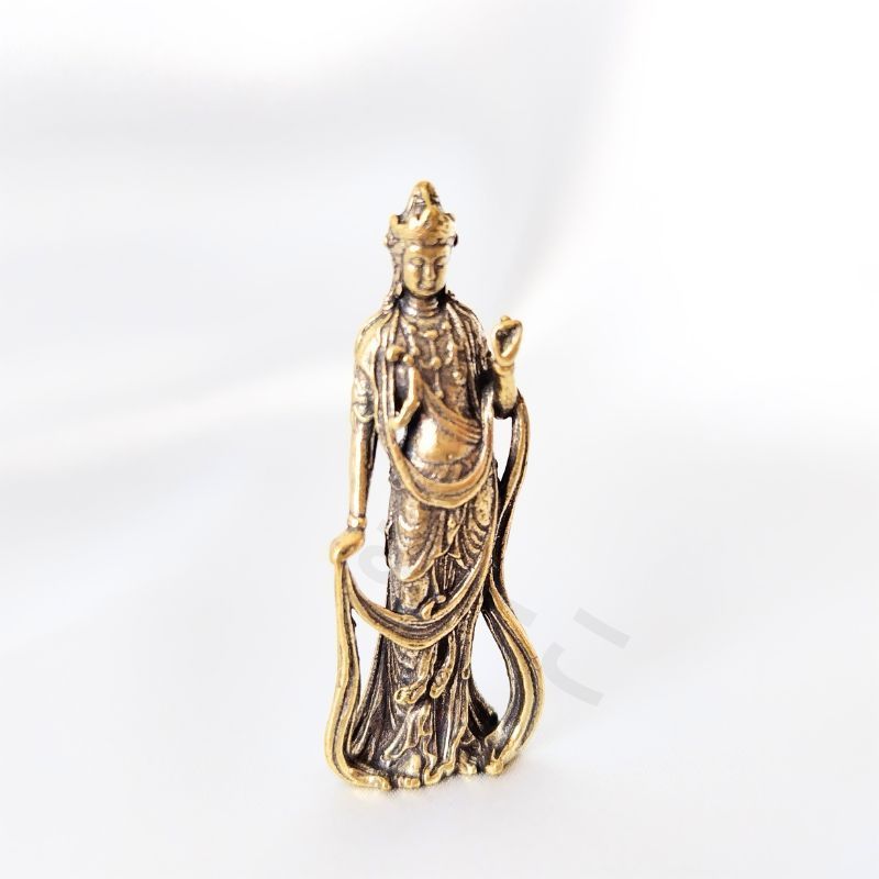 江戸期　骨董品　仏像　観音様 e国宝 - 観音菩薩立像