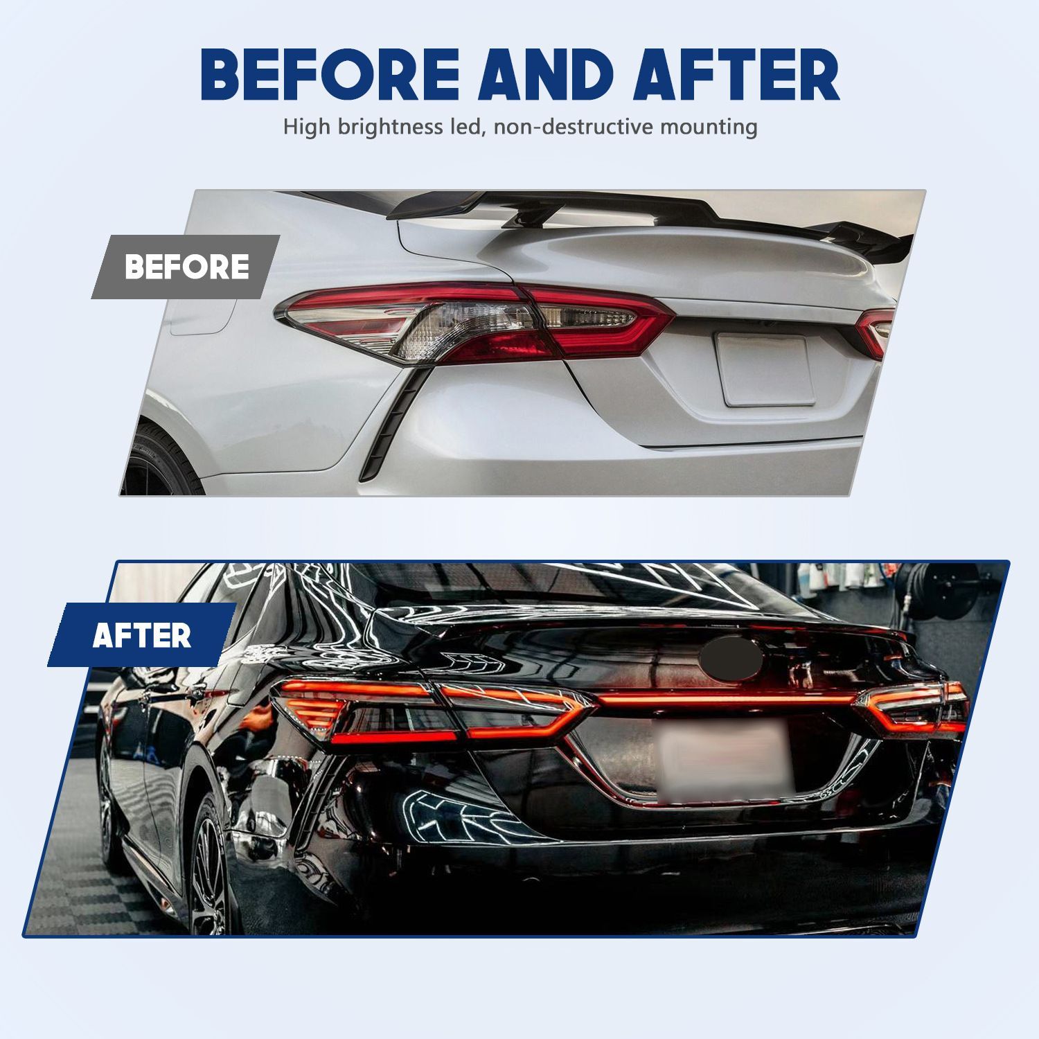 適用 トヨタ カムリ Camry 18-22 流れるウインカー RGB テールライト 総成品 改装 10.17