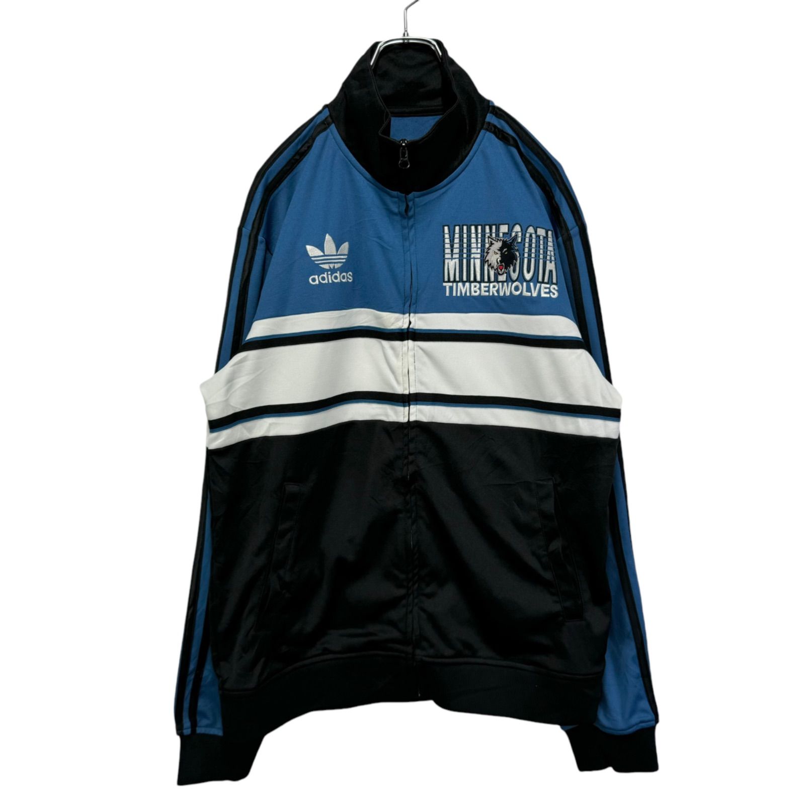 NBA Minnesota Timberwolves adidas Logo Embroidery Track Jacket アディダス ミネソタ ティンバーウルブズ ジャージ トラックジャケット 刺繍ロゴ 古着 - メルカリ