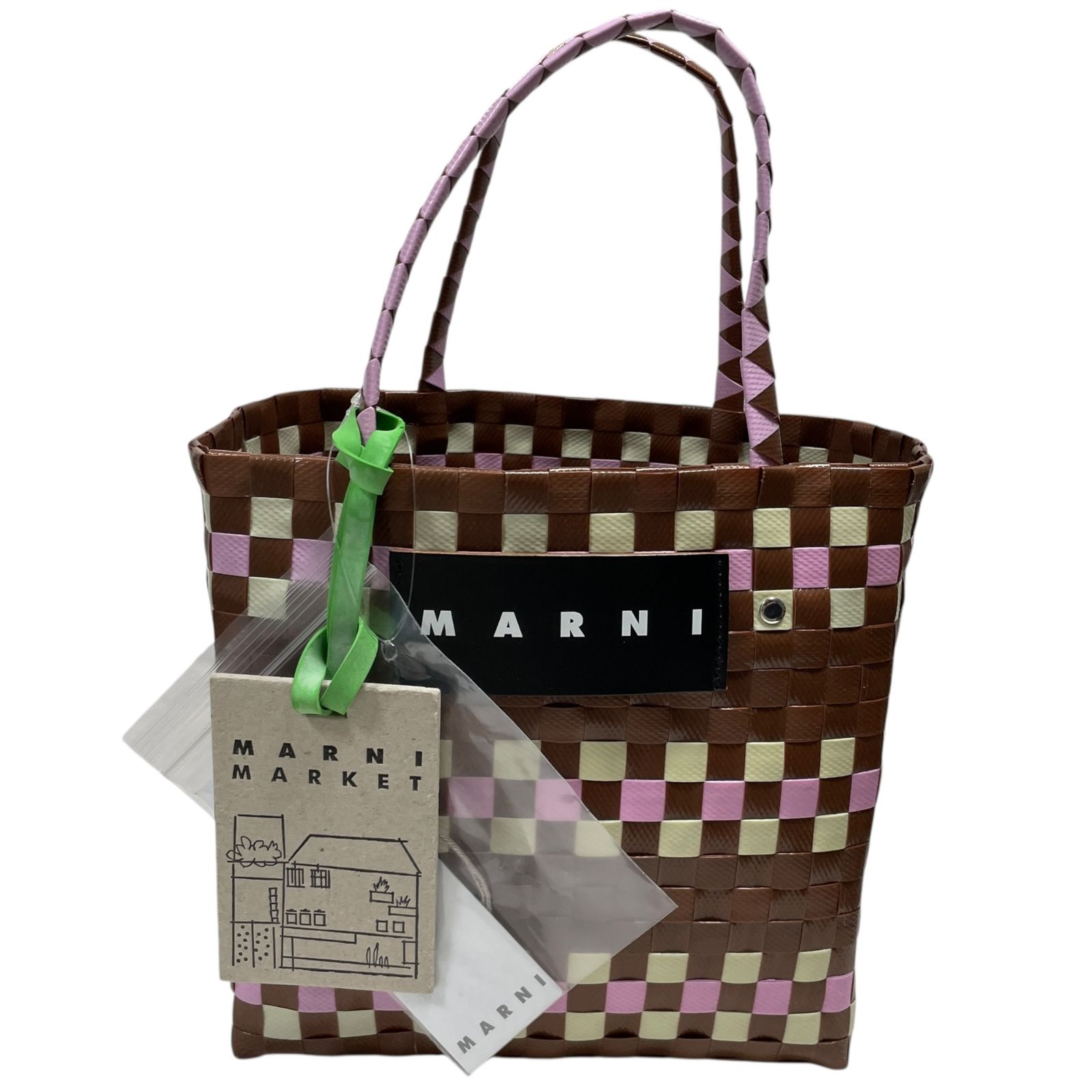 ◇未使用品◇ MARNI マルニマーケット ミニバスケットバッグ  