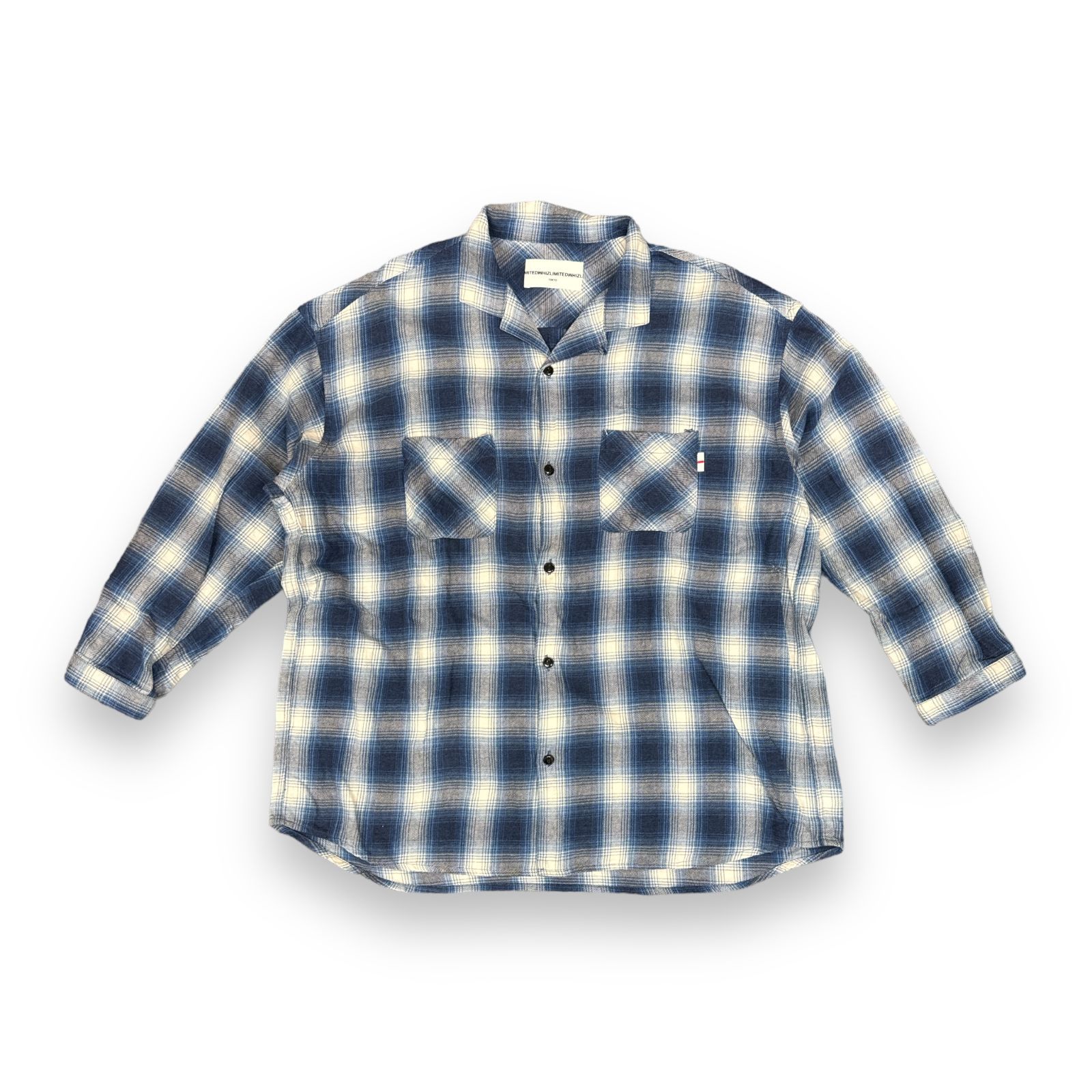 whiz whizlimited　ロングシャツ WHIZ LIMITED チェックロングシャツ CHECK LONG SHIRTS BLUE Lサイズ