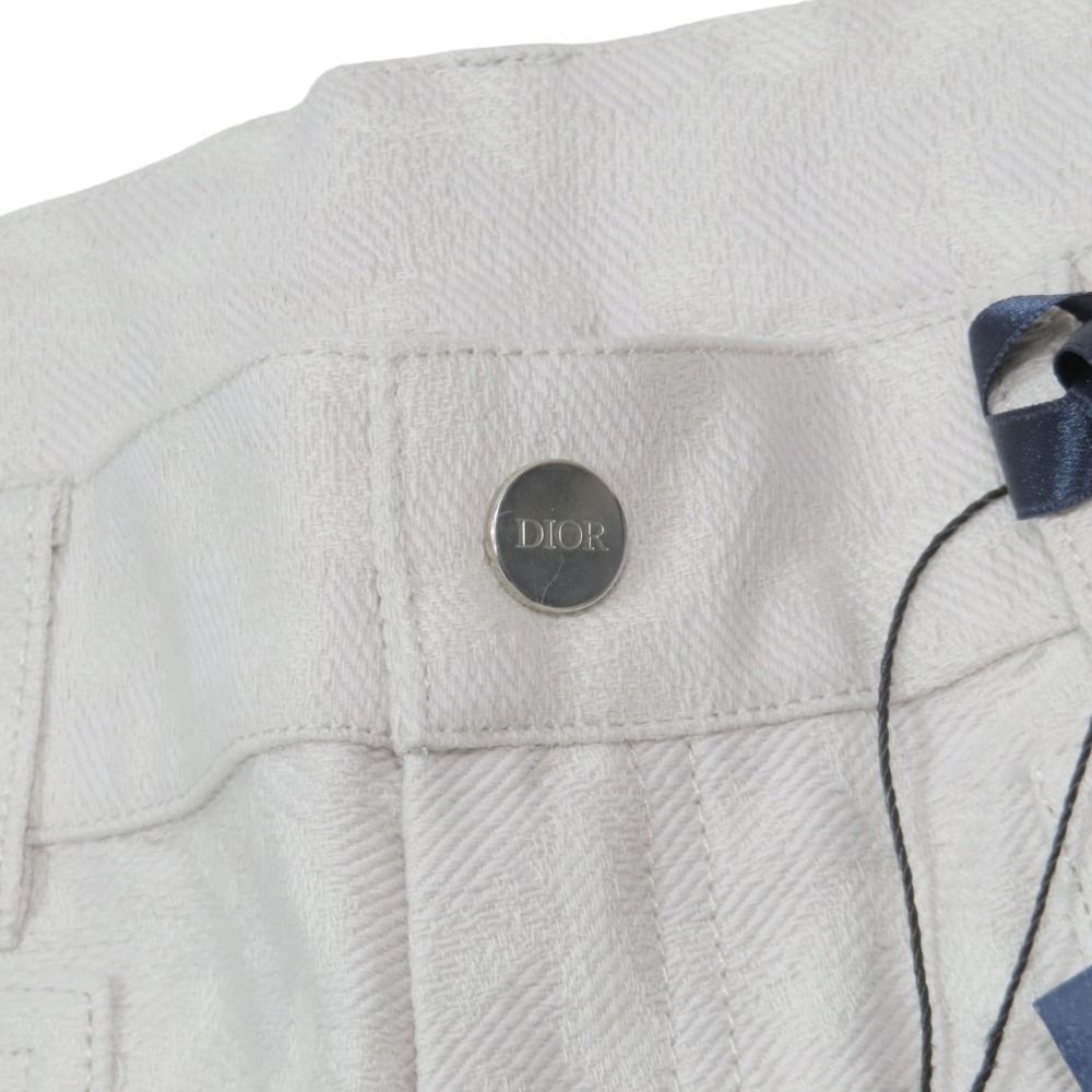  ディオール DIOR ワイド ハーフパンツ CDロゴ 刺繍 ショートパンツ 総柄 コットンジャガード ロゴボタン 12 ピンク 子供服 キッズ 古着 半ズボン ハーフパンツ ボトムス スパッツ