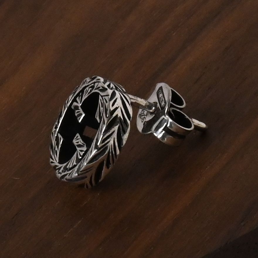 GUCCI インターロッキング アラベスク ピアス GUCCI グッチ SV シルバー ピアス インターロッキングGアラベスク