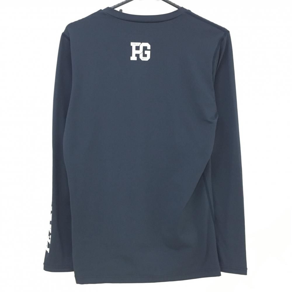 超美品】パーリーゲイツ インナーシャツ ネイビー ロゴ白 Vネック