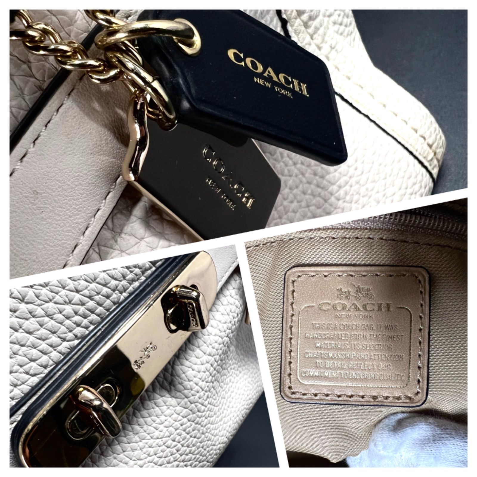 超美品○COACH コーチ○34417○スワッガー 27 キャリーオール○レザー 