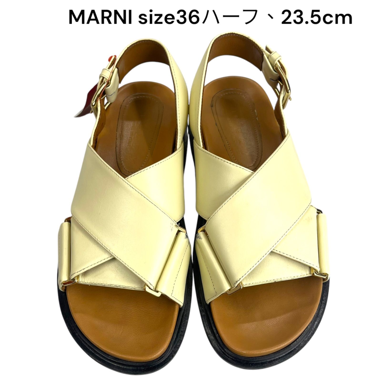 マルニ MARNI FUSSBETT フスベット サンダル レザー フラット レディース 5D369