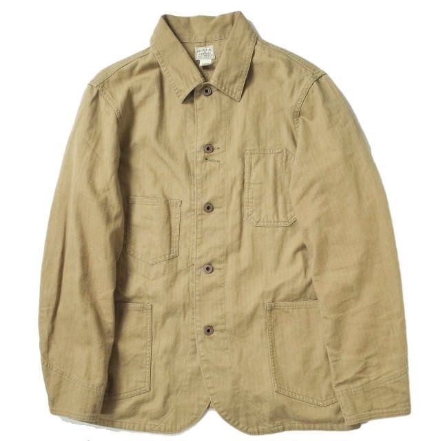 RRL ダブルアールエル ヘリンボーン柄コットンカバーオール RRL ダブルアールエル 22SS Linen Cotton Herringbone Chore
