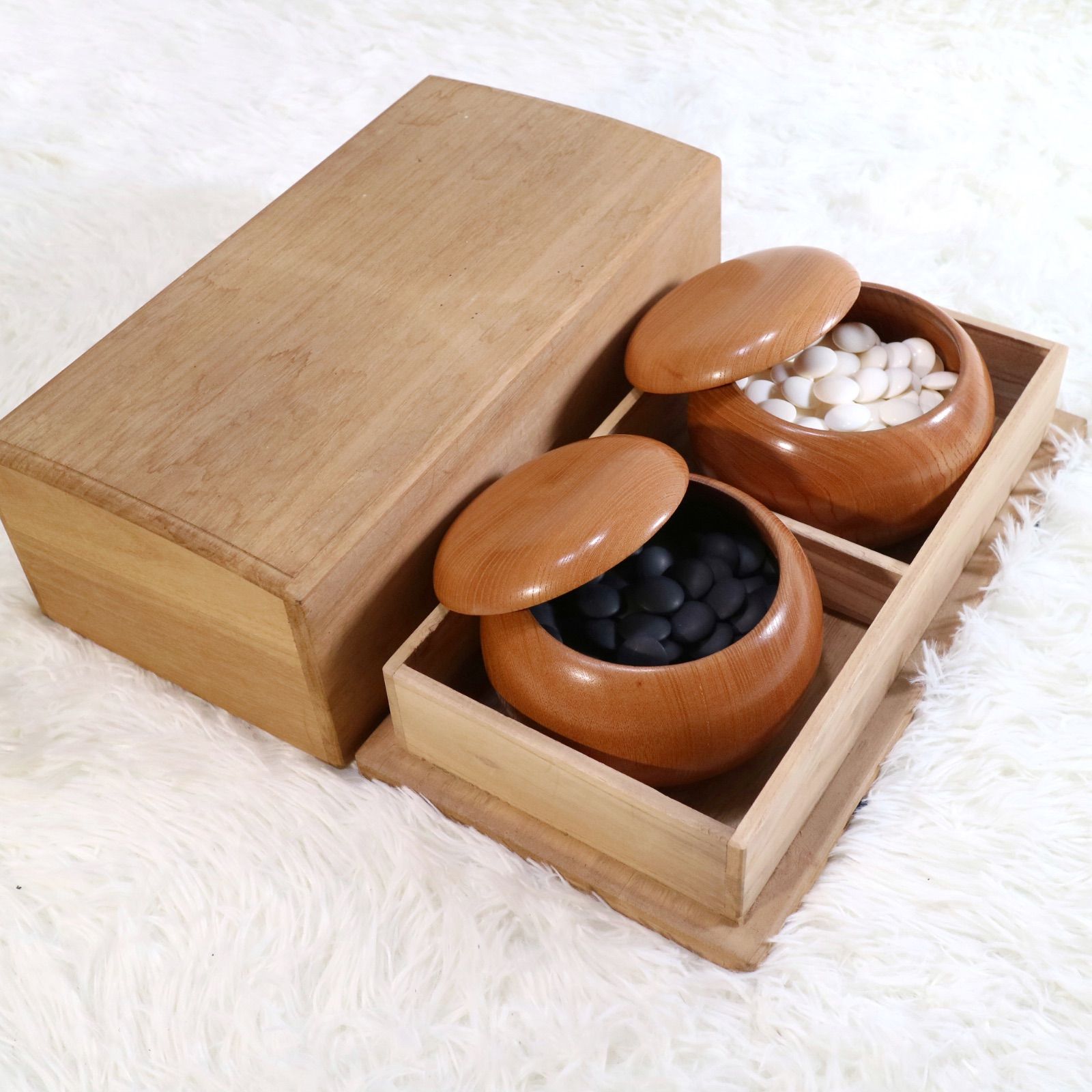 那智黒・蛤碁石38号 碁笥付 激安！本蛤碁石7.5mm28号 厳選