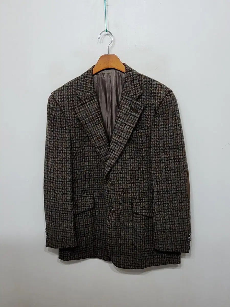 （ L ） DAKS(ダックス) ウールジャケット チェック シングル ツイード ブレザー