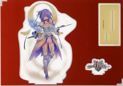 雑貨　銀月の亜神アラン ビッグアクリルフィギュア 「千年戦争アイギス」 Character Goods Festa2023夏グッズ 中古】アクリルスタンド・アクリルパネル 銀月の亜神アラン