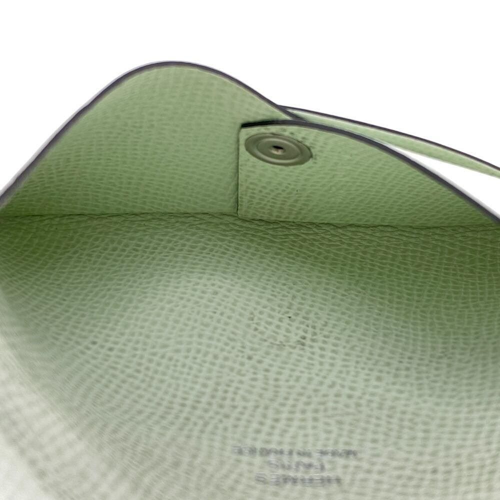 美品】エルメス カルヴィ コインケース ヴォーエプソン U刻印 ベージュ  