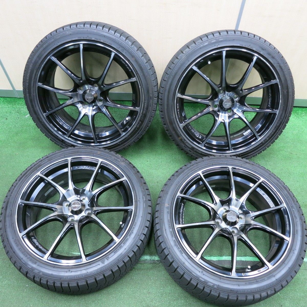 送料無料* バリ溝！20年！9.5分☆Weds Sport SA-10R スタッドレス 205 