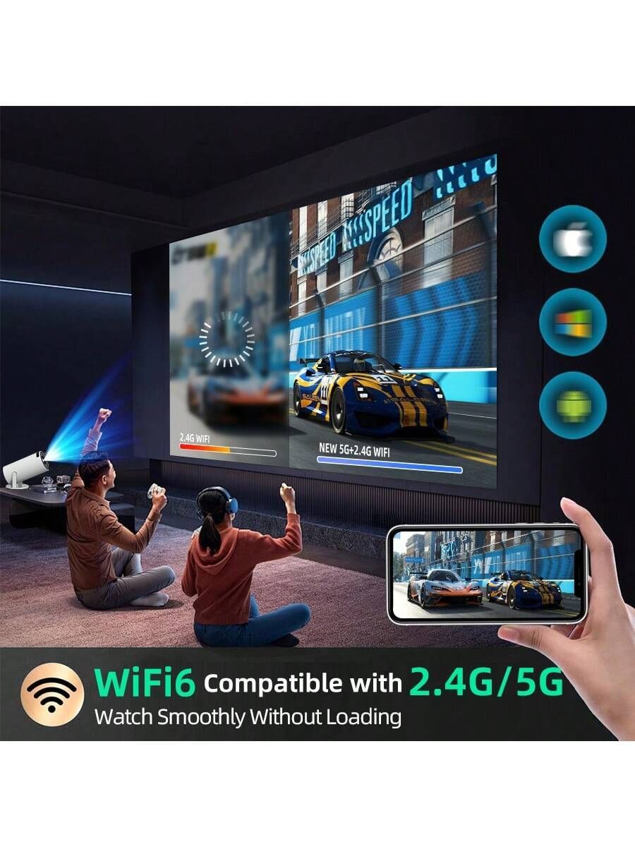 年新型 超高精細 5G スマートプロジェクター Amazon.co.jp: プロジェクター 超小型【令和6年10月新登場！電動