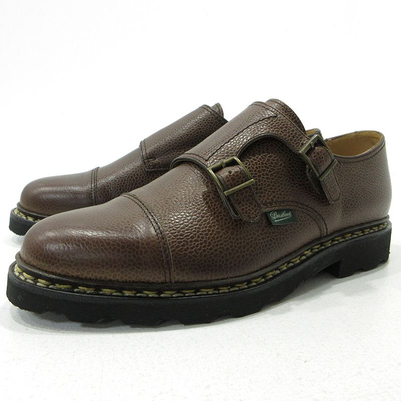 三重本店 Paraboot パラブーツ レザーシューズ william MARCHE II GR EBENE 981435 ブラウン サイズ UK7 約25.5cm 127