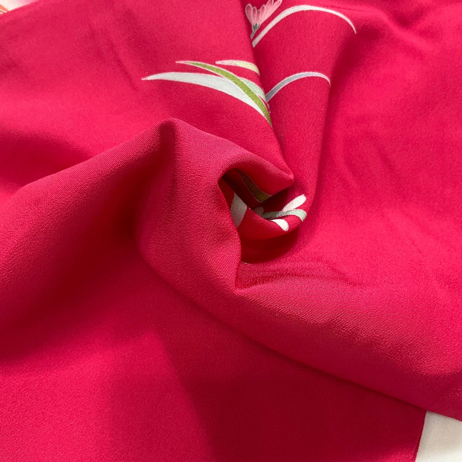 one◆♥同然◆7歳くらい用◆女の子着物◆手描き友禅◆正絹◆子供着物◆七五三◆袷◆裄58㎝肩丈121㎝◆七五三お詣り女の子着物こどものひお正月卒業式十三詣り◆G317