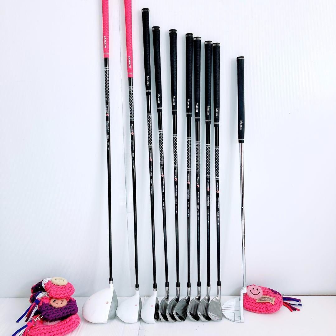 マックスキャット レディースゴルフセット 10本 Lフレックス クラブセット マックスキャット レディースゴルフセット 10本 Lフレックス クラブ
