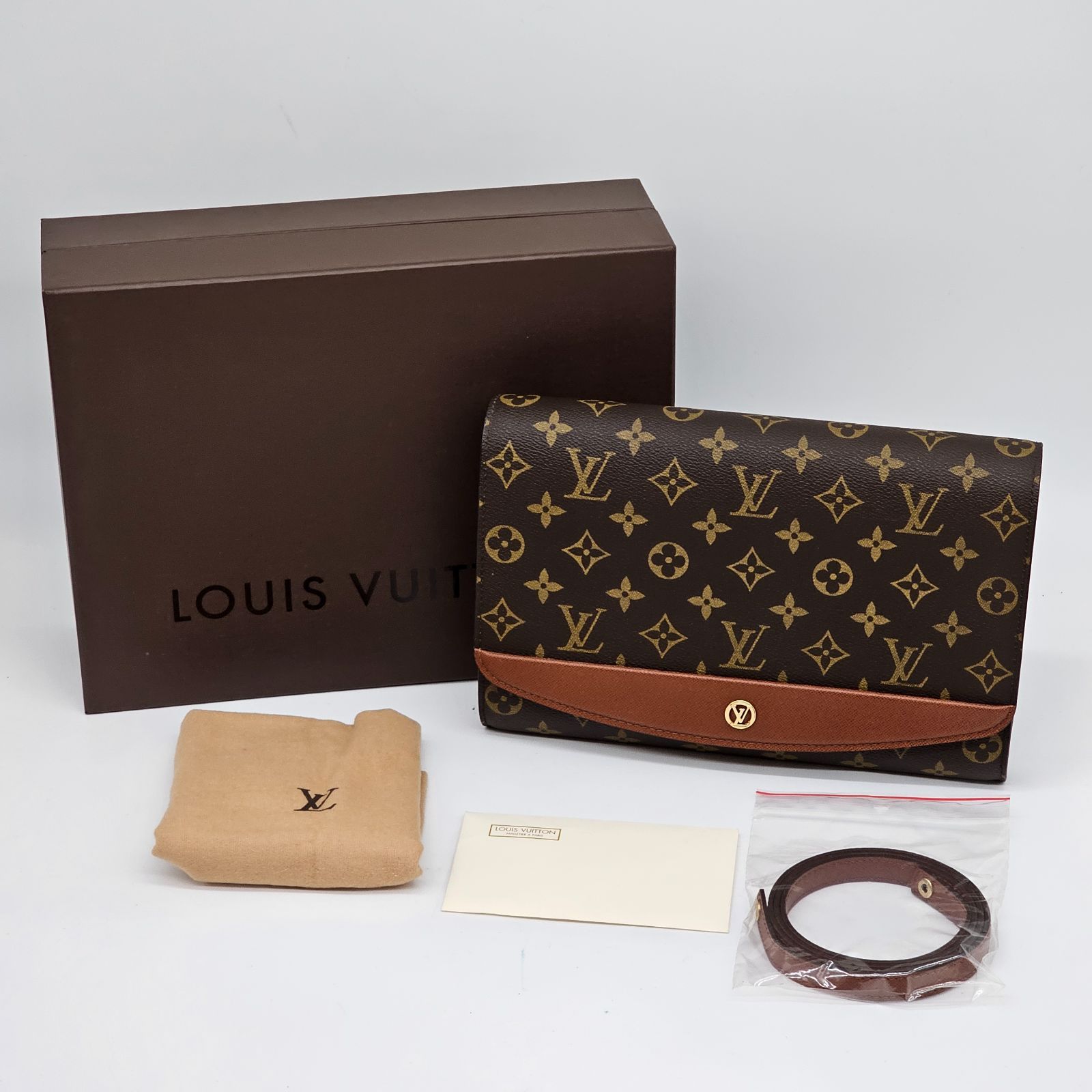 超美品】Louis Vuitton モノグラム ボルドー 斜め掛け ショルダー 