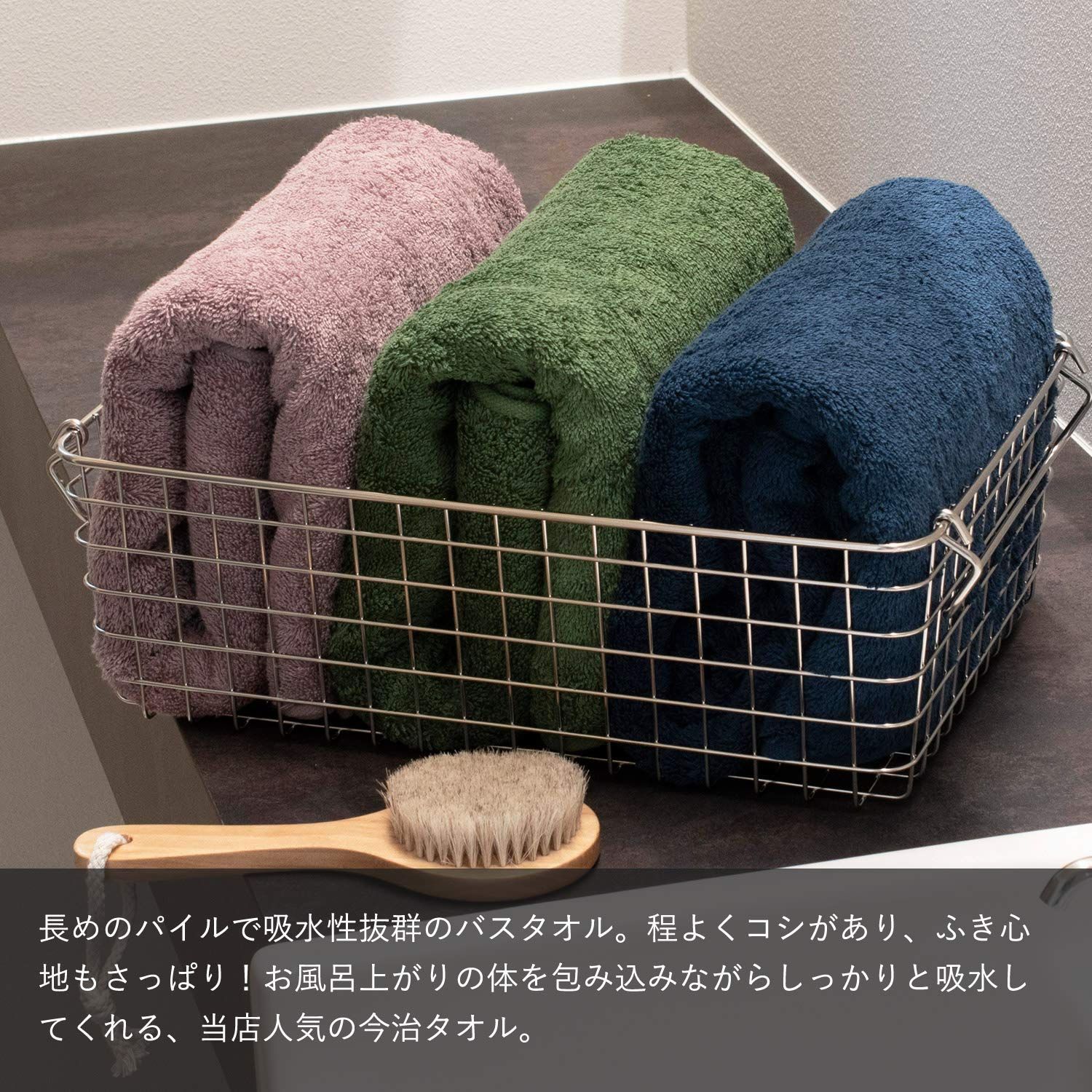 人気商品】2枚セット バスタオル サンホーキン綿 レオン (シーブルー