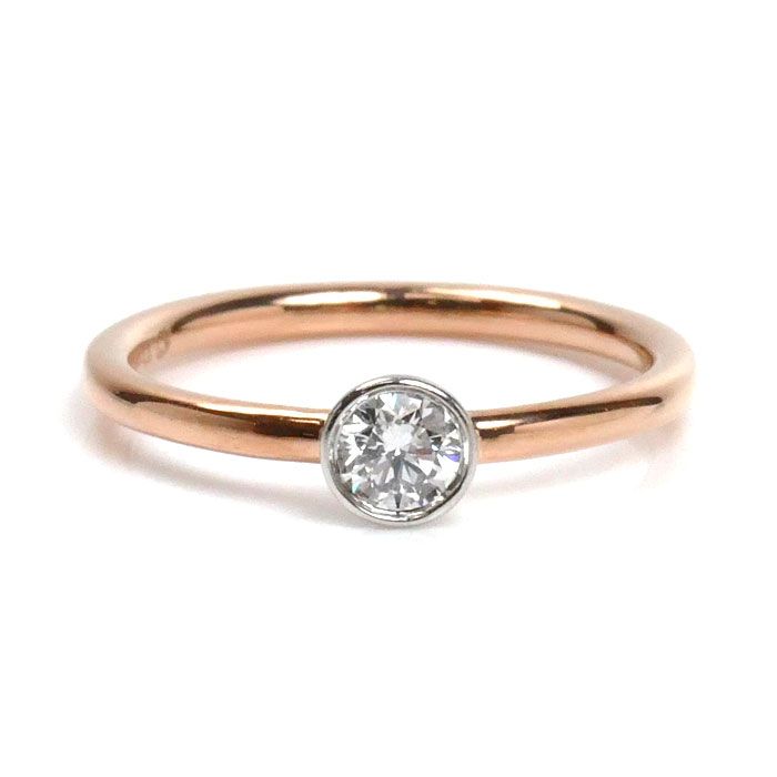 TIFFANY&Co. ティファニー K18PG ピンクゴールド Pt950プラチナ  