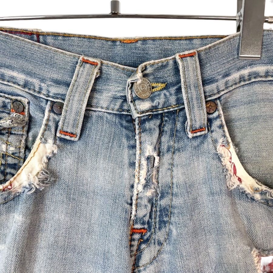 USA製トゥルーレリジョンTrue Religionローライズフレアデニムパンツ