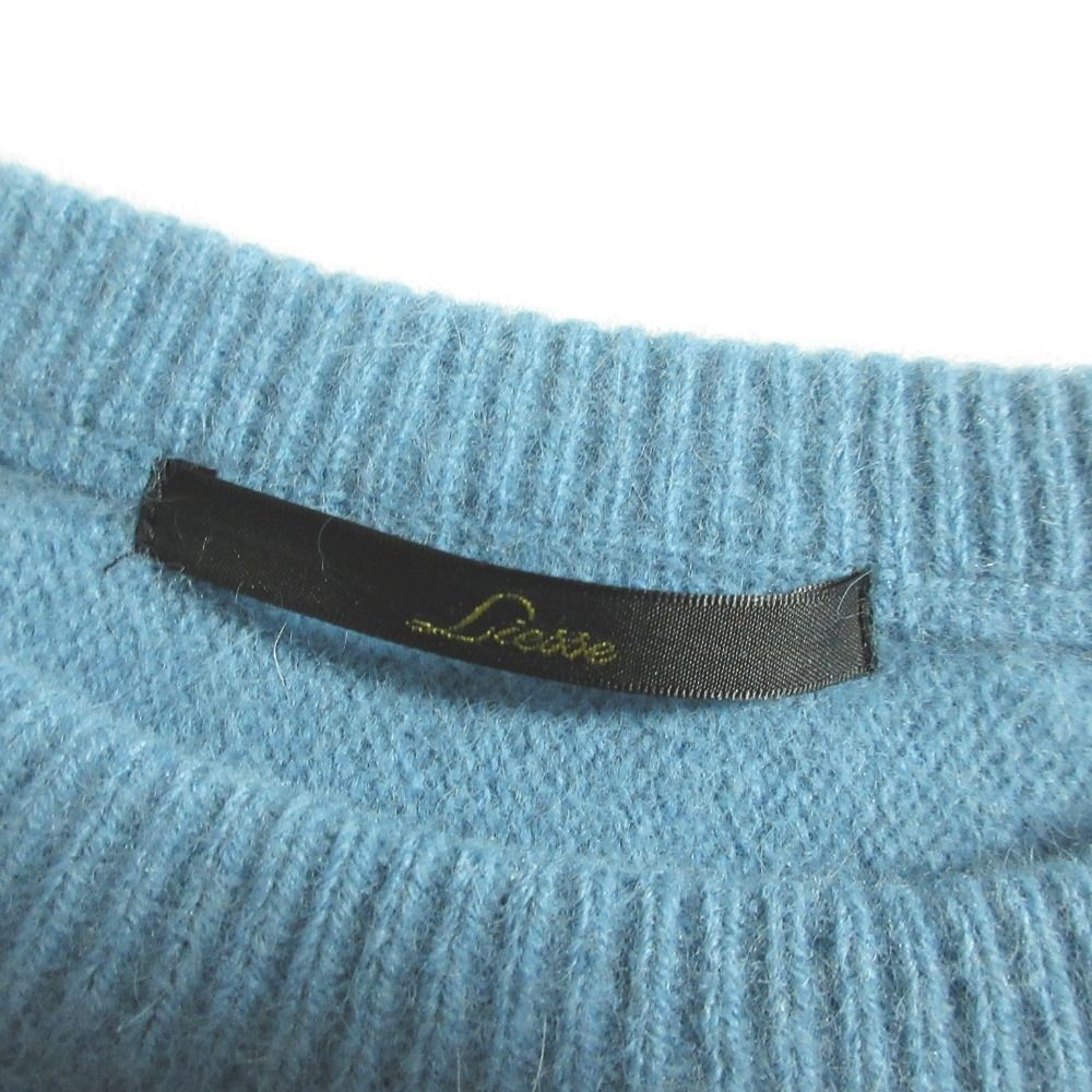 美品 24AW Liesse リエス フォックスウールビッグニット プルオーバー セーター A0148KSW503 ブルー レディース 古着 中古 Liesse - 美品 24AW Liesse リエス フォックスウールビッグ