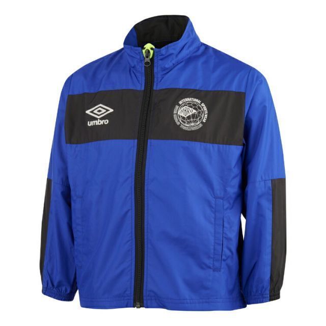 umbro アンブロ はじめてウーブンジャケット ブルー 140 UUJVJF41 BLU | スポーツ スポーツ用品 運動 服 衣類 ウエア アウター トップス 防風 はっ水 再起反射 機能性 初心者 ロゴ サッカー フットサ