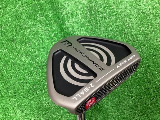 中古】 オデッセイ MICROHINGE V-LINE 2-BALL 34インチ パター