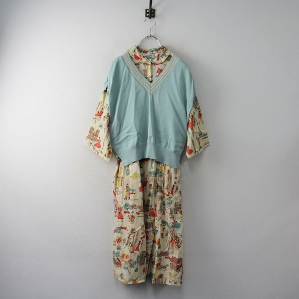 Good old paris レイヤードドレス