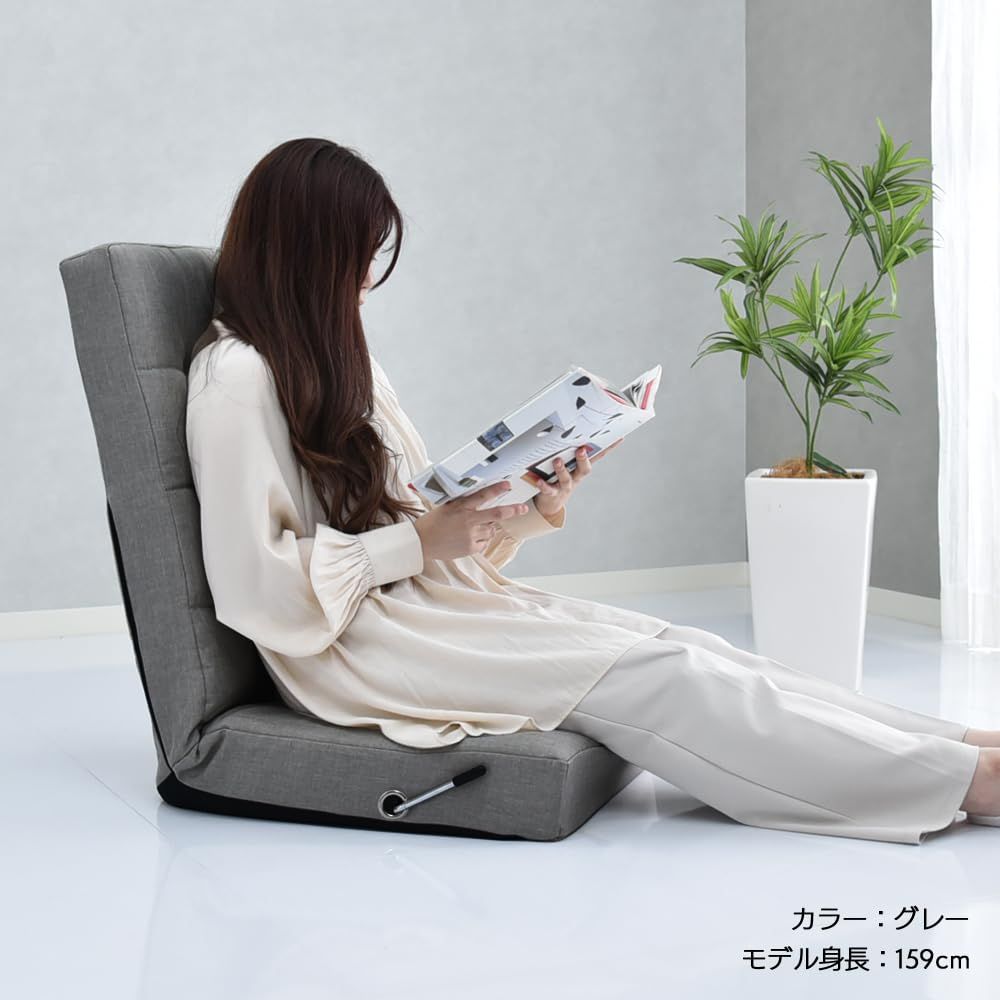 タマリビング Tamaliving 座椅子 スワレバII ブラウン レバー式 無段階リクライニング 完成品 50006180 USTAUSTRALIA_COM_AU