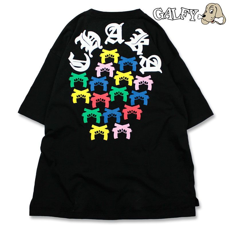 ちゃんみお様　GALFY ガルフィー　Tシャツ パッチ刺繍 ファイヤーパターン A'GEM/9 × .kom 『GALFY/ガルフィー』チャカパッチTシャツ②