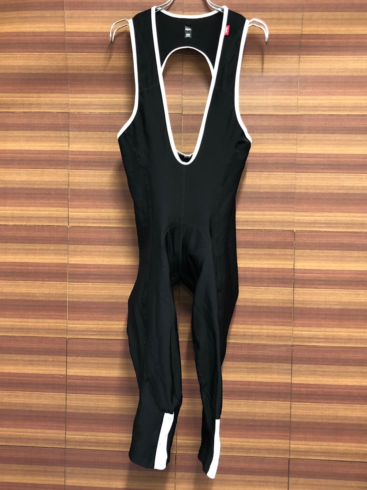 中古品】Rapha ビブタイツ Sサイズ ホワイト/ブラック ウェア