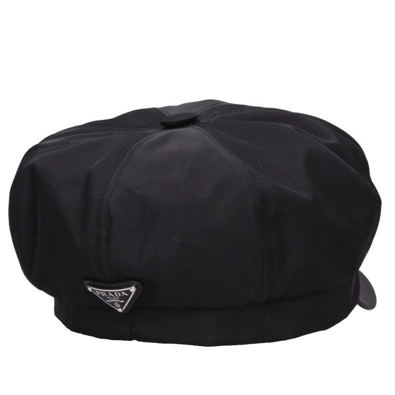  プラダ 1 HC 551 2 DMI 三角プレートキャスケット メンズ M キャスケット 帽子