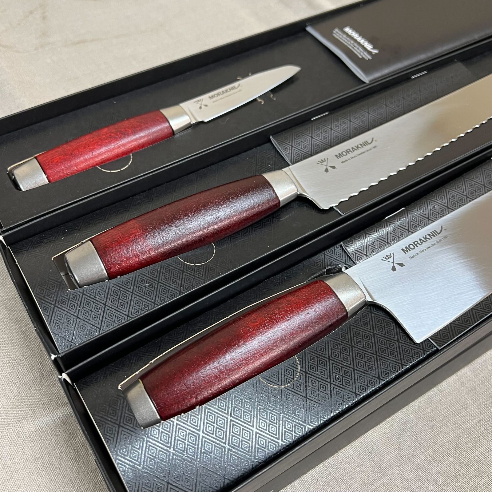 未使用品】モーラナイフ キッチンナイフ3本セット クラシック 1891 