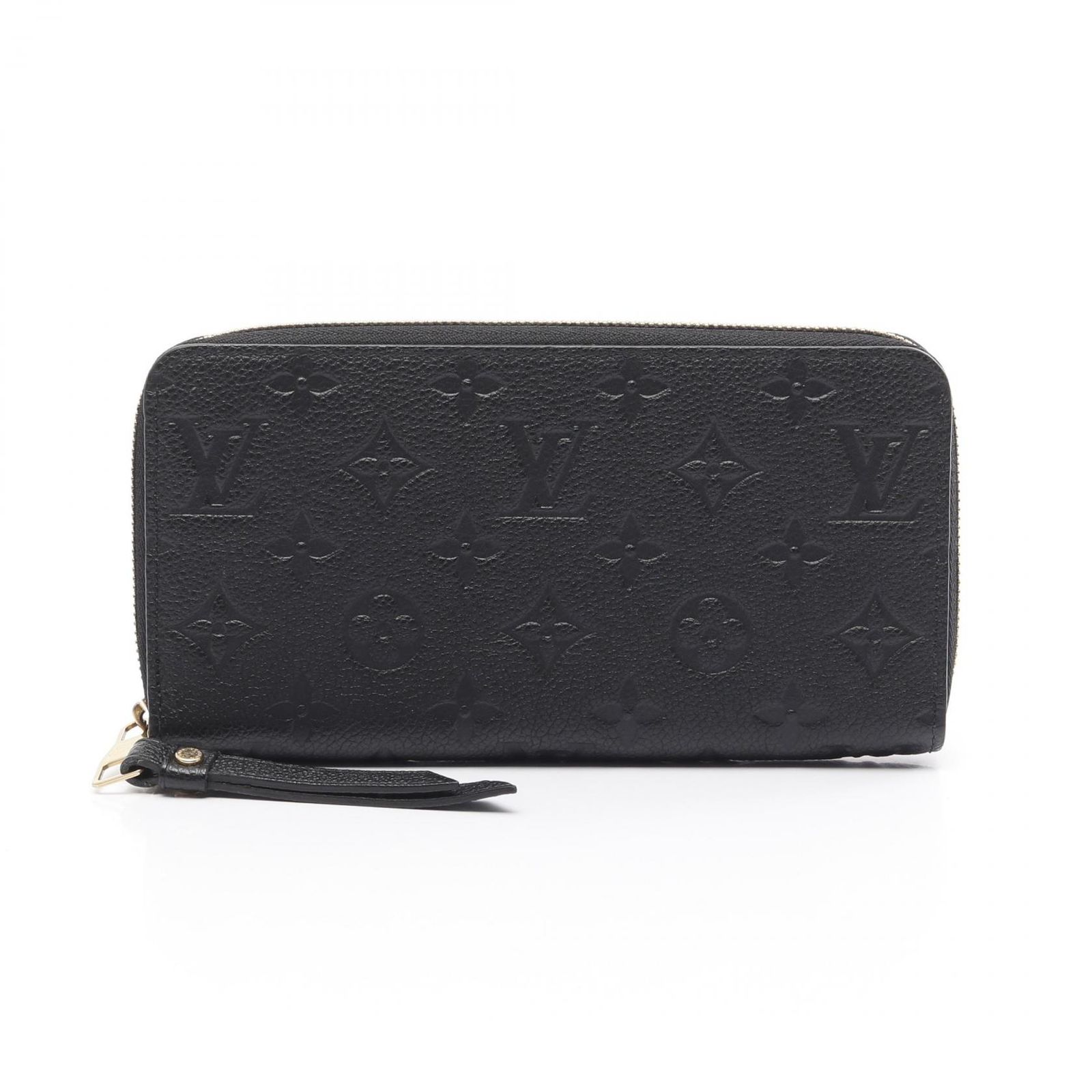 LOUIS VUITTON ルイ ヴィトン ジッピーウォレット モノグラムアンプラント ノワール ラウンド長財布