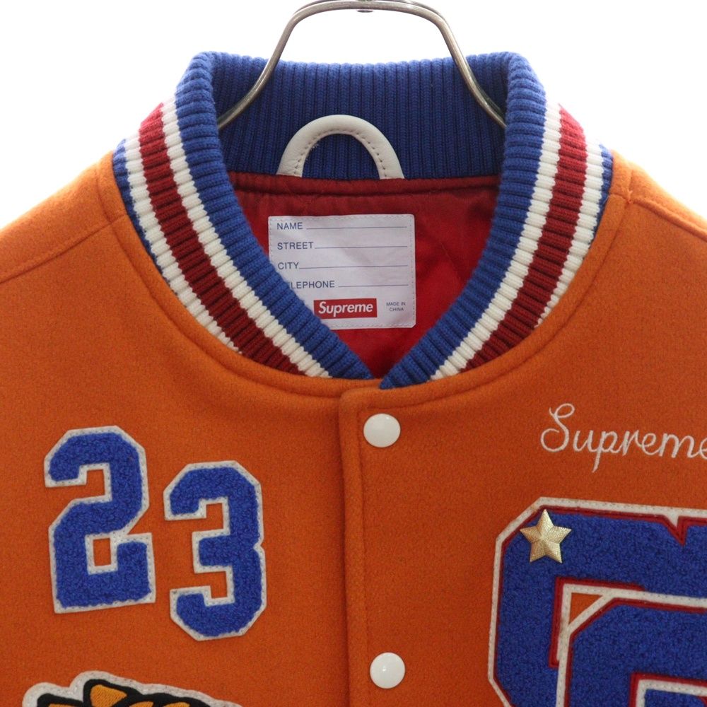 supreme バーシティジャケット　オレンジ Supreme Tiger Varsity Jacket 