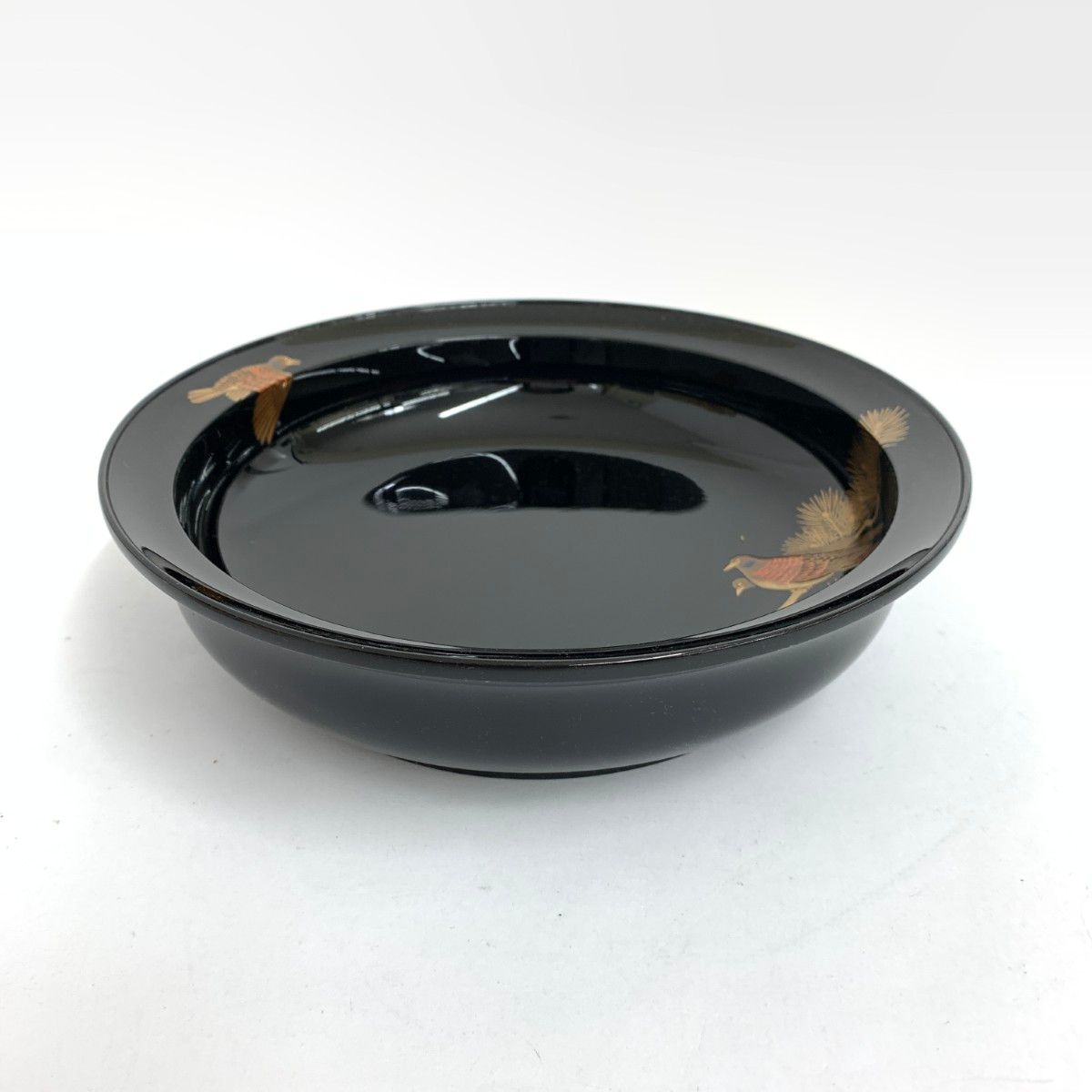 輪島塗 漆器 慶塚作/松に山鳩蒔絵器 ブラック / 240001168183 - メルカリ 