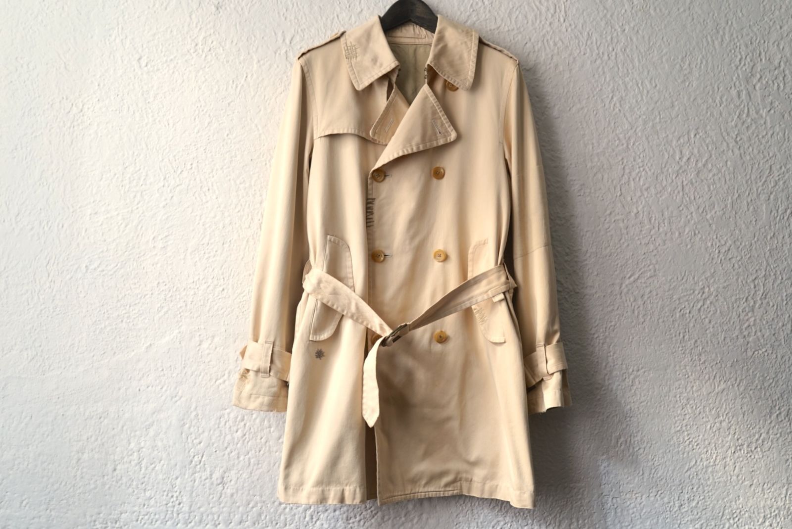 2008AW mastermind トレンチコート ベージュ majestic期 08AW “majestic” トレンチコート / mastermind(マスターマインド